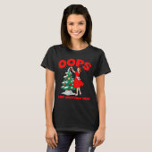 Funny Retro Christmas Oops I Got Another Tree T-shirt (Voorkant volledig)