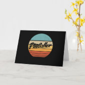 Funny Retro Classic Pinball Gift Kaart (Gele Bloem)