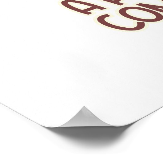 Funny Retro Coffee en Katten Poster (Hoek)