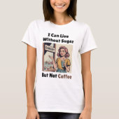 Funny Retro Coffee Lover Low Carb Keto Diet T-shirt (Voorkant)