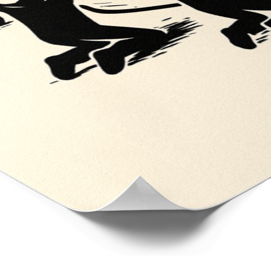 Funny Retro Coffee – Worship Coffee Poster (Hoek)