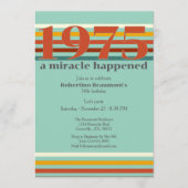 Funny Retro Colors 50th Birthday Party Kaart (Voorkant)