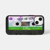 Funny Retro Compact Audio Cassette iPhone Hoesje (Achterkant horizontaal)