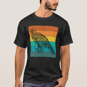 Funny  Retro Cool Wild Eagle Hawk Art Desig T-shirt