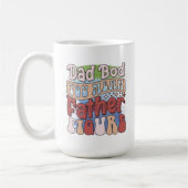 Funny retro Dad bod word art  Koffiemok (Links)