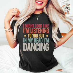 Funny Retro Dance Teacher Zwart T-shirt