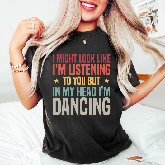 Funny Retro Dance Teacher Zwart T-shirt