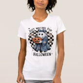 Funny Retro Denim Coquette Halloween Ghost T-shirt (Voorkant)