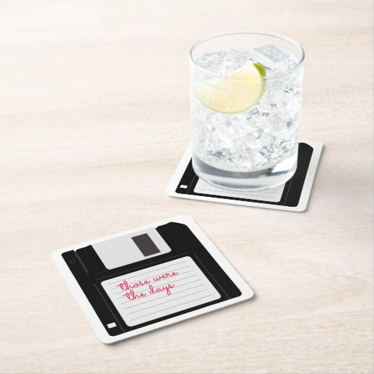 Funny Retro diskettestation Kartonnen Onderzetters (Insitu)