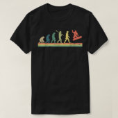 Funny Retro Evolution of Snowboarding Snowboarders T-shirt (Design voorkant)