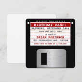 Funny Retro Floppy Diskettestation Kaart (Voorkant / Achterkant)
