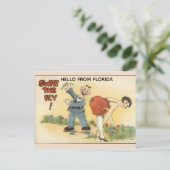 FUNNY RETRO FLORIDA POSTCARD BRIEFKAART (Staand voorkant)
