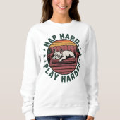 Funny Retro French Bulldog Owner Trui (Voorkant)