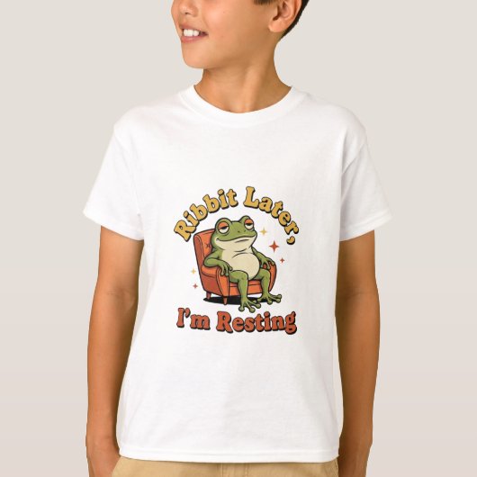 Funny Retro Frog Kids Graphic T-Shirt (Voorkant)