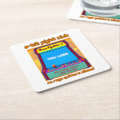 Funny Retro Gaming 80s Arcade 8-bit Gamer Humor Kartonnen Onderzetters (Schuin)