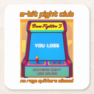 Funny Retro Gaming 80s Arcade 8-bit Gamer Humor Kartonnen Onderzetters