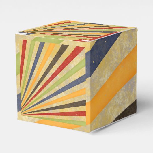 Funny Retro Grunge Rays + jouw idee Bedankdoosjes (Voorkant Zijde)