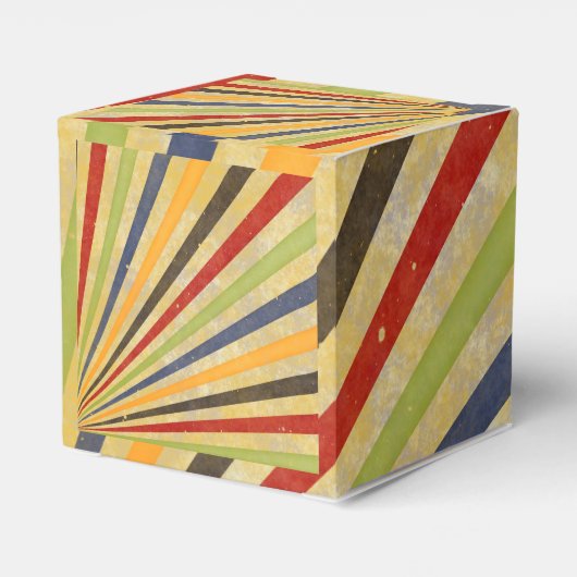 Funny Retro Grunge Rays + jouw idee Bedankdoosjes (Achterkant)