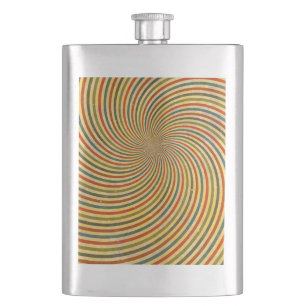 Funny Retro Grunge Swirl en jouw idee Flacon