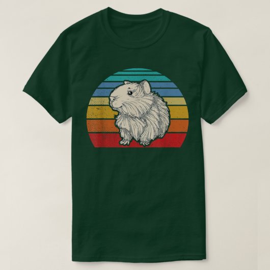 Funny Retro Guinea Pig Graphic T-shirt (Design voorkant)
