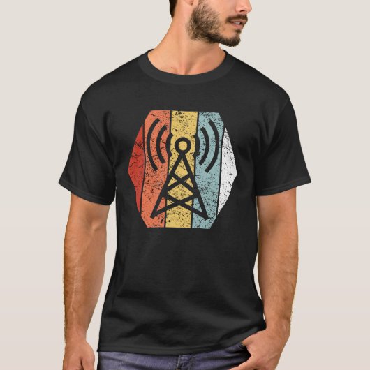 Funny Retro  Ham Radio 80s Stijl T-shirt (Voorkant)