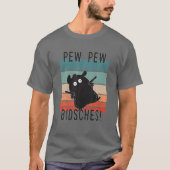 Funny Retro Hamster Guinea Pig Pew Pew T-shirt (Voorkant)