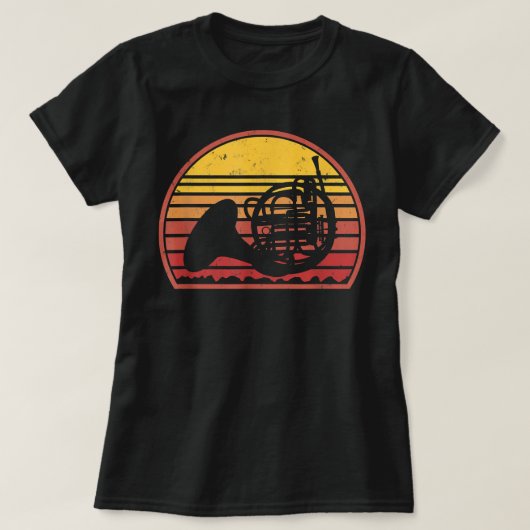 Funny Retro  Horn4 T-shirt (Design voorkant)