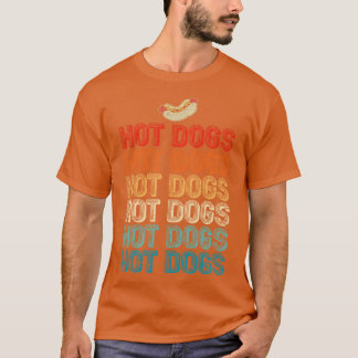 Funny Retro Hot Dog T-shirt
