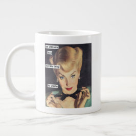 Funny Retro Houseechtgenote met Sass uit de jaren  Grote Koffiekop
