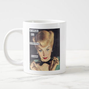 Funny Retro Houseechtgenote met Sass uit de jaren  Grote Koffiekop