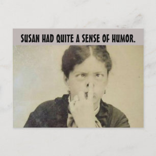 FUNNY RETRO HOUSEWIFE 'FUNNY FACE'-Briefkaarten Briefkaart