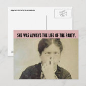 FUNNY RETRO HOUSEWIFE 'FUNNY FACE'-Briefkaarten Briefkaart (Voorkant / Achterkant)