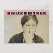 FUNNY RETRO HOUSEWIFE 'FUNNY FACE'-Briefkaarten Briefkaart (Voorkant)