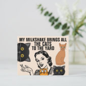FUNNY RETRO HUUSEWIFE CAT LOVER BRIEFKAARTEN (Staand voorkant)