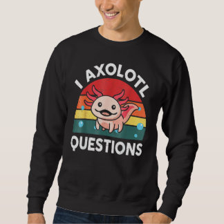 Funny Retro I Axolotl vraagt roze Salamander Ki Trui