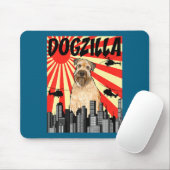 Funny Retro Japanese Dogzilla Soft Coated Wheaten  Muismat (Met muis)