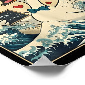 Funny Retro Japanese Goose Teacher 6 7 Meme Valent Poster (Hoek)