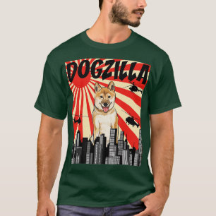 Funny Retro Japans Dogzilla Shiba Inu T-shirt