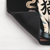 Funny Retro Kawaii Japanese Neko Cat Anime Manga L Muismat (Hoek)