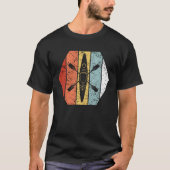 Funny Retro  Kayaking 80-stijl T-shirt (Voorkant)