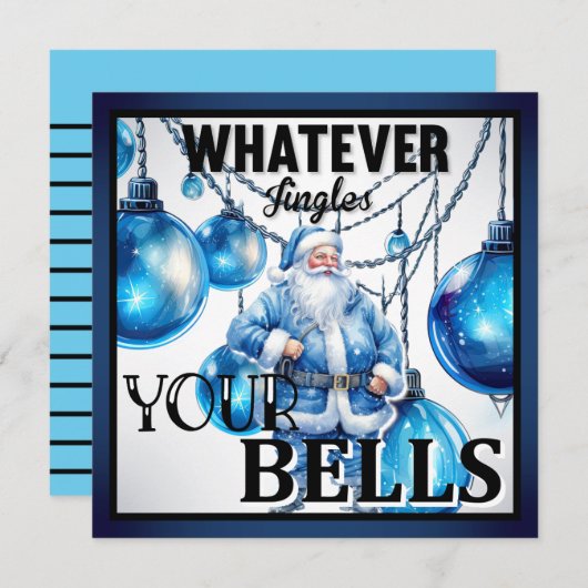 Funny Retro Kerstmis Feestdagenkaart (Voorkant / Achterkant)