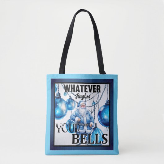 Funny Retro Kerstmis Tote Bag (Voorkant)