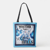 Funny Retro Kerstmis Tote Bag (Achterkant)