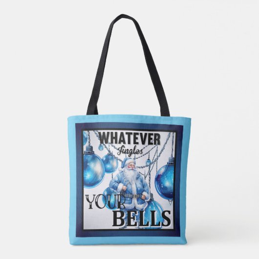 Funny Retro Kerstmis Tote Bag (Achterkant)