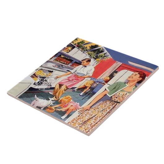 Funny retro  keuken tegeltje (Zijkant)