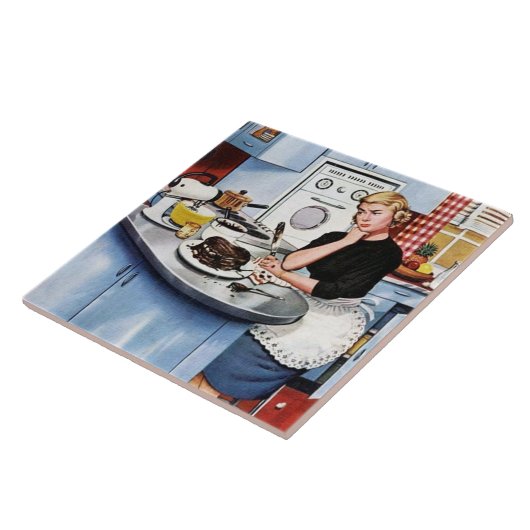 Funny retro keuken tegeltje (Zijkant)