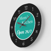 Funny Retro Kitchen wandklokken voor mam (Hoek)