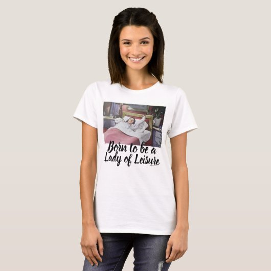 Funny  Retro Lady of Leisure T-shirt (Voorkant volledig)