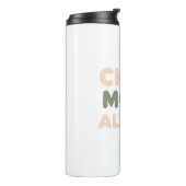 Funny Retro Lazy Day Saying Thermosbeker (Gedraaid links)