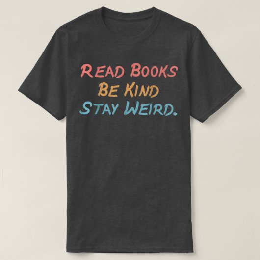 Funny Retro leest boeken als een soort van leven. T-shirt (Design voorkant)
